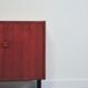 Cabinet en teck vintage avec poignées carrées