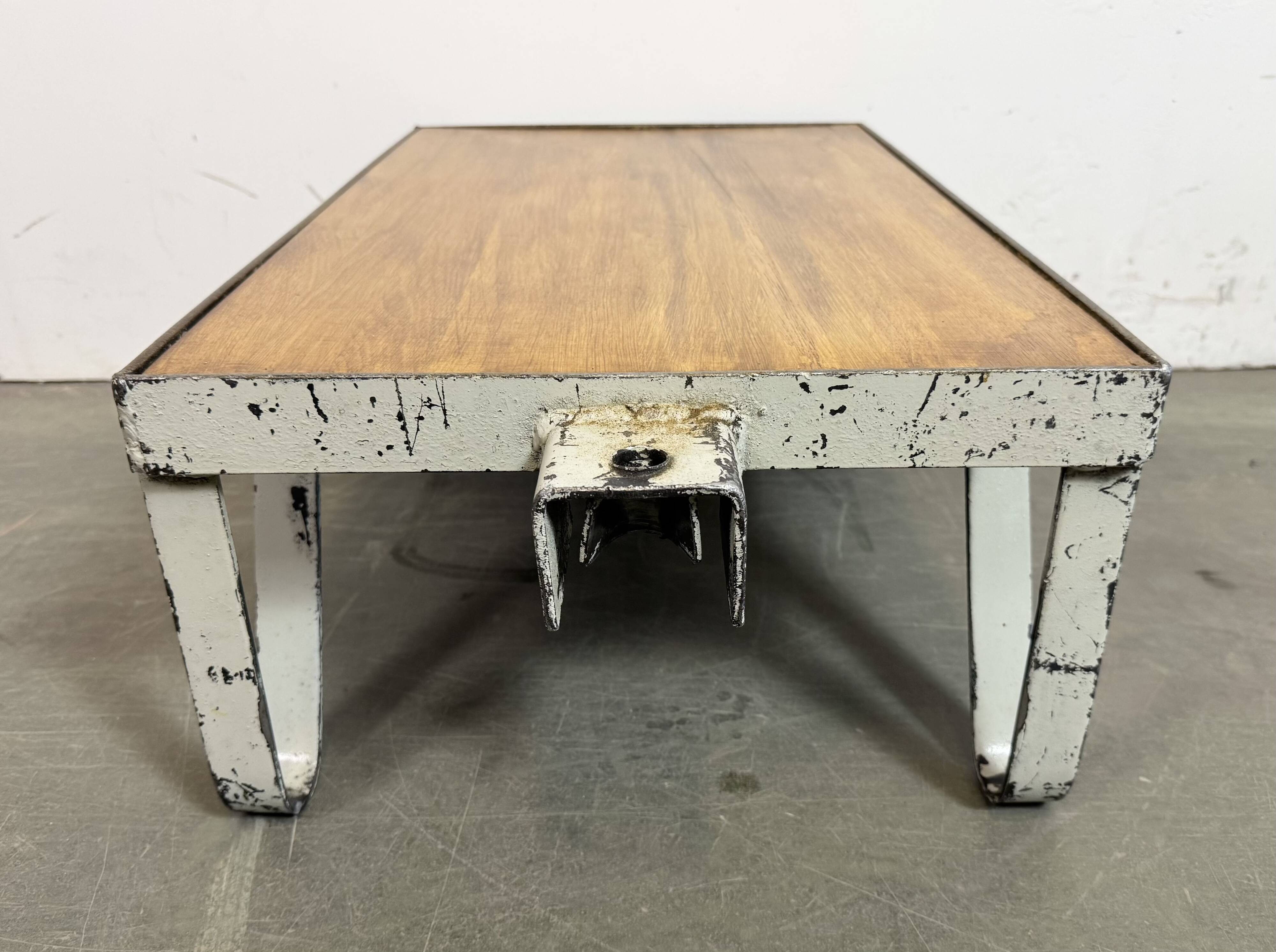 Grey Industrial Coffee Table Cart, 1960s