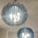 Pair of smoked glass suspensions - 70s