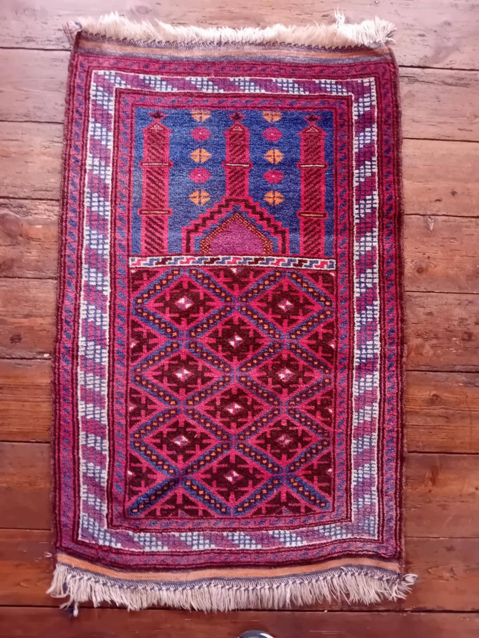 Handmade Afghan Beluch rug