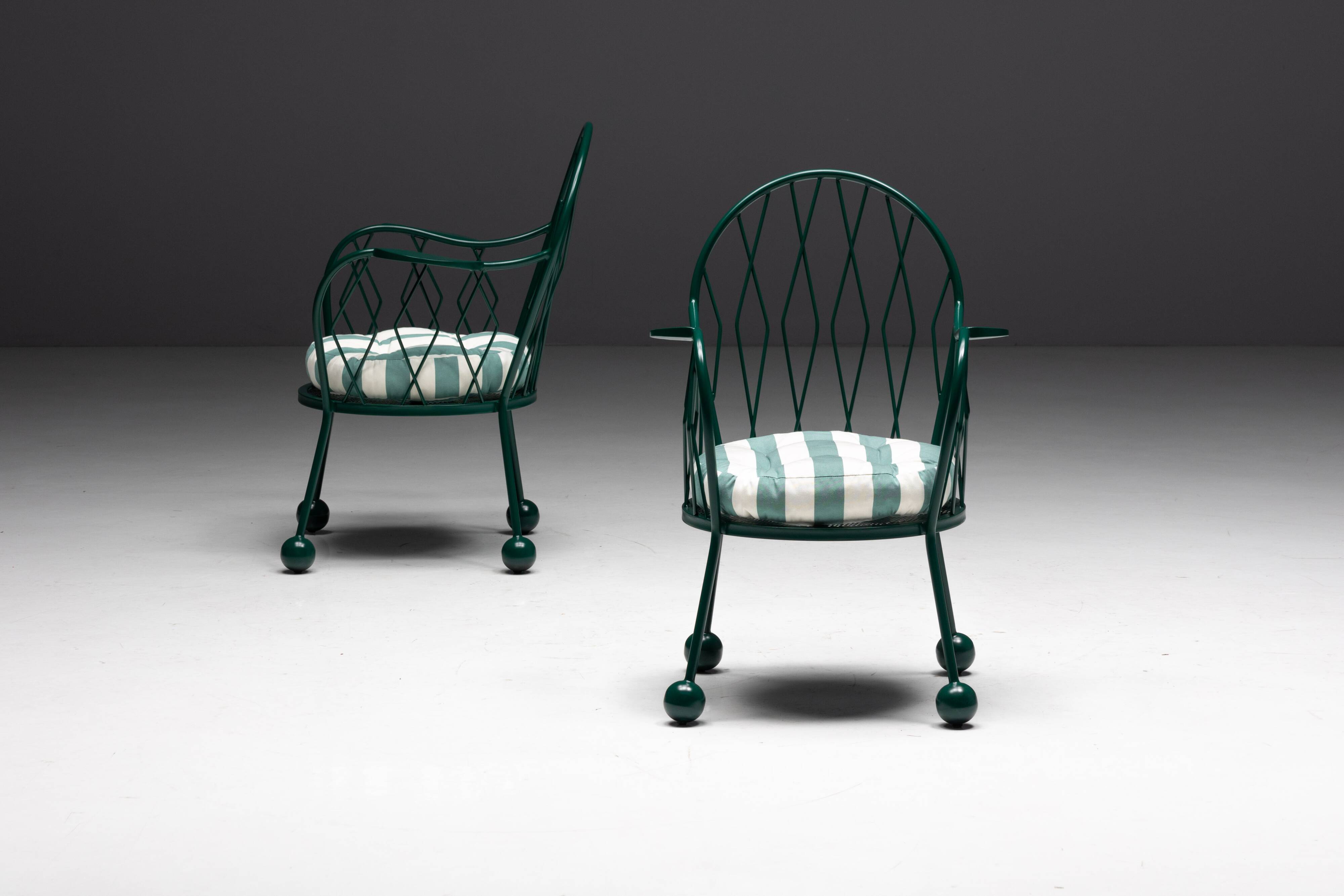 Sculptural Garden Armchairs, France, 1950s