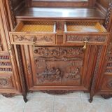 Breton sideboard in carved oak
