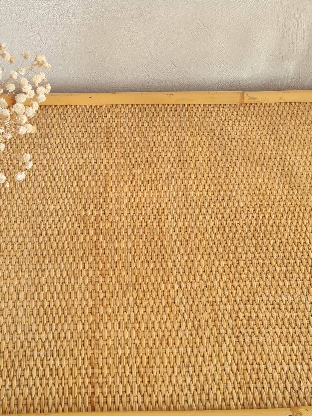 Vintage rattan chest of drawers from the 1970s.