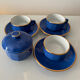 This complete set consisting of 3 cups with their saucers and a sugar bowl.