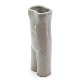Anthropomorphic Celadon ceramic vase by Martin Hammond