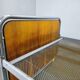 Bauhaus Tubular Steel Bed with Walnut Veneer Panels, 1930s