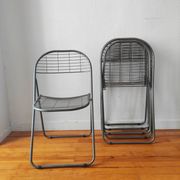 4 vintage folding chairs 1980 Niels Gammelgaard