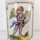 Pharmacy pot Italian earthenware angel decoration