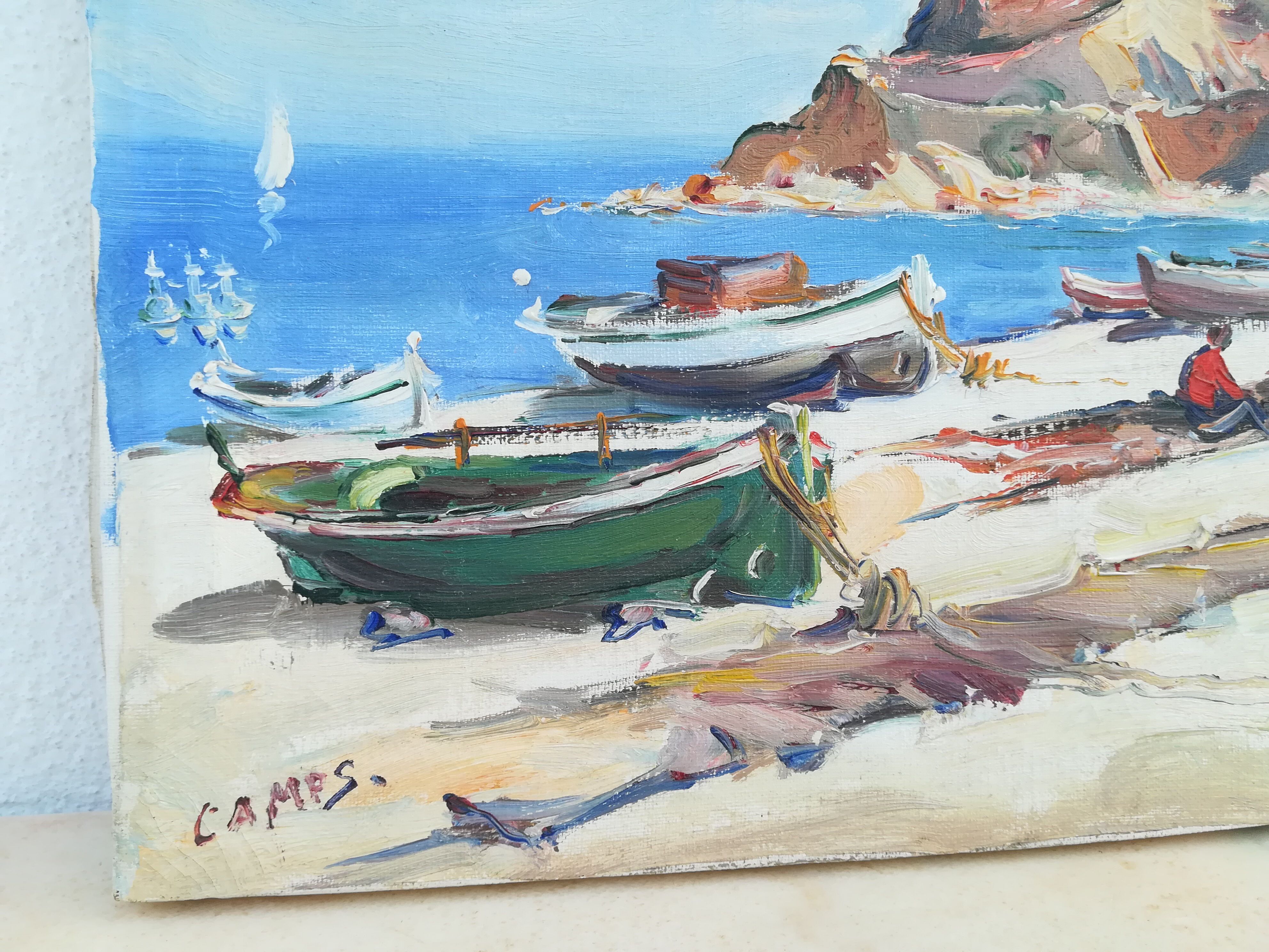 Acrylics on canvas, Cadaques and Tossa de Mar