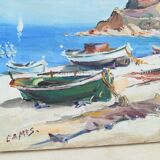 Acrylics on canvas, Cadaques and Tossa de Mar