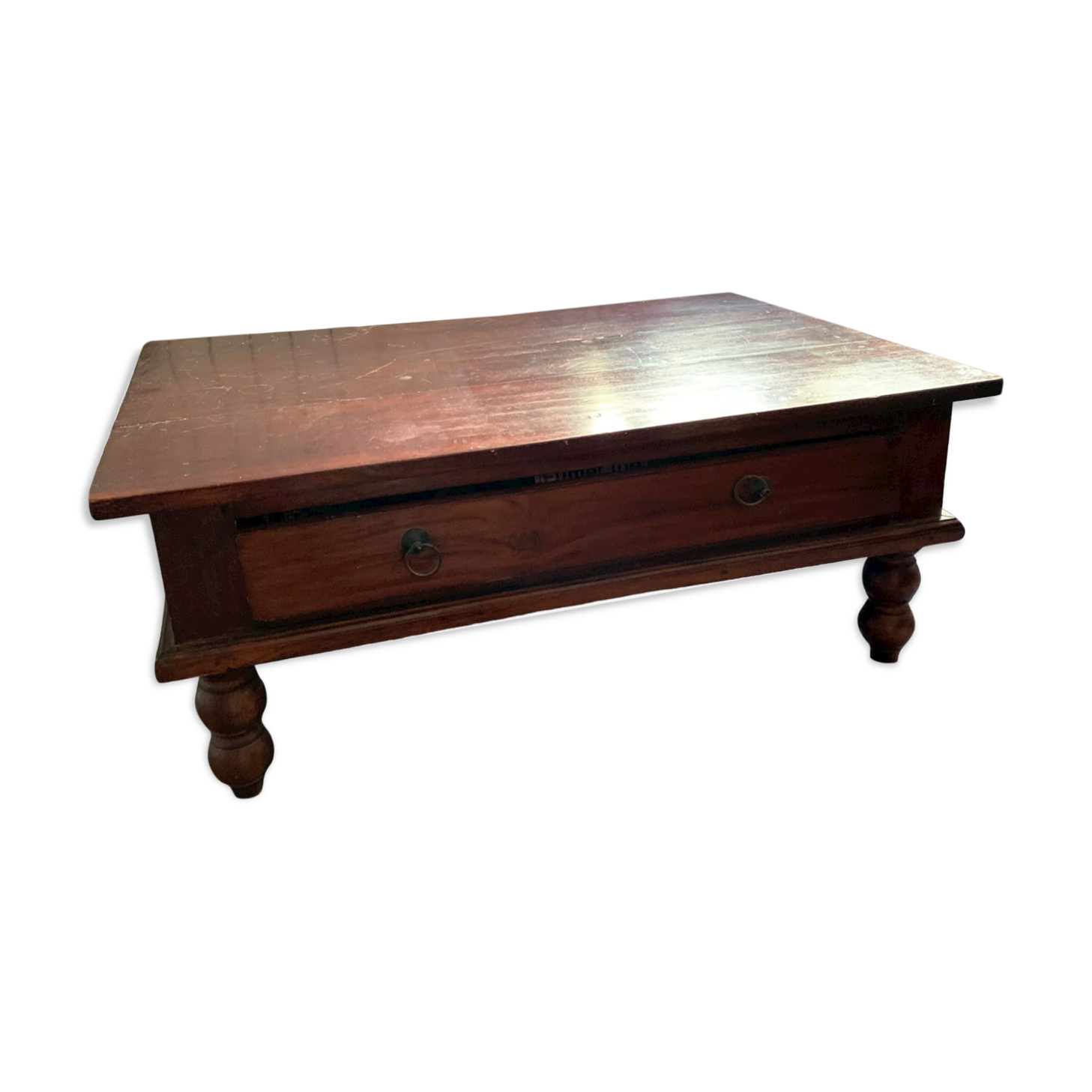 Solid wood coffee table