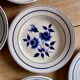 Set of 10 vintage dessert plates Moulin des Loups