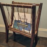 Vintage Scandinavian magazine rack