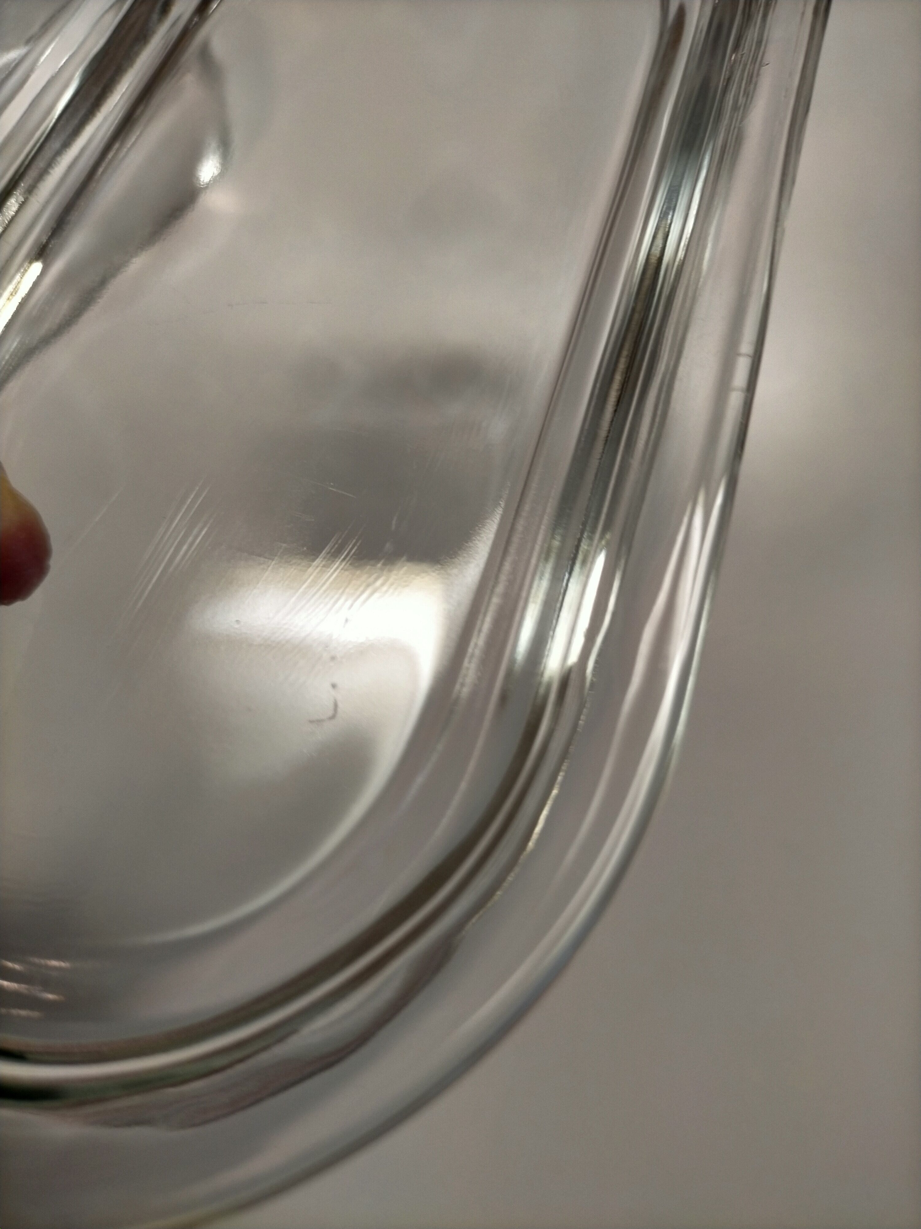 Vintage moulded glass butter