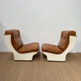 Sofa / 4 orchid modules Michel Cadestin for airborn
