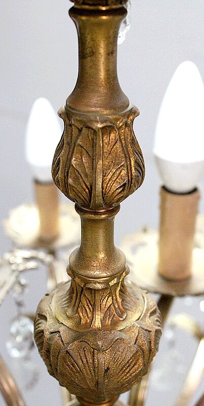 Crystal chandelier mid 20th