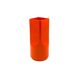 Studio Opi, vase en céramique orange de l'ère spatiale, Gabbianelli Italie ca. 1960