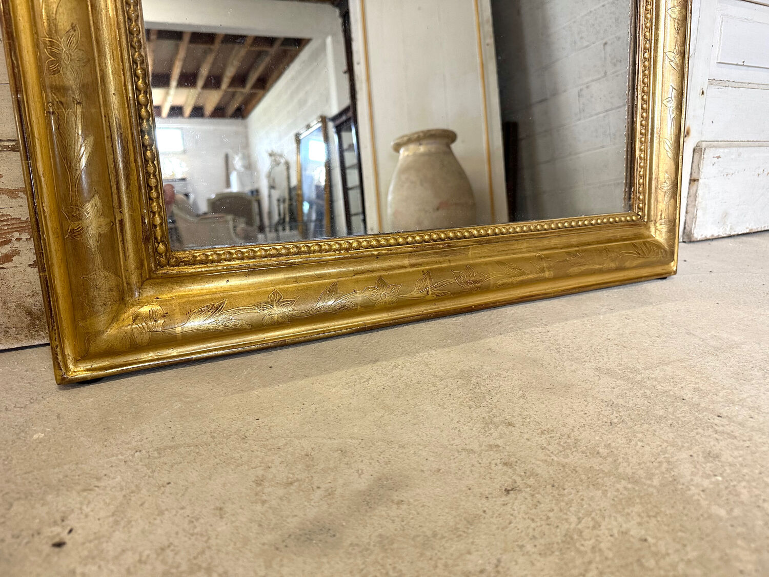 Louis Philippe gilded mirror 19th century