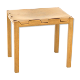 Tabouret en cuir "Model 1040", Glasmäster Markaryd, Suède, 1960