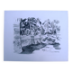 Original drawing in black chalk by Jean Villette (1913-2005)