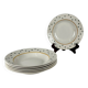 Set of 6 deep plates GIEN, Primefleur creation, "Constellation" model, 1950.