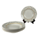 Set of 6 deep plates GIEN, Primefleur creation, "Constellation" model, 1950.