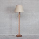 Turned Wooden Mid-Century French Floor Lamp