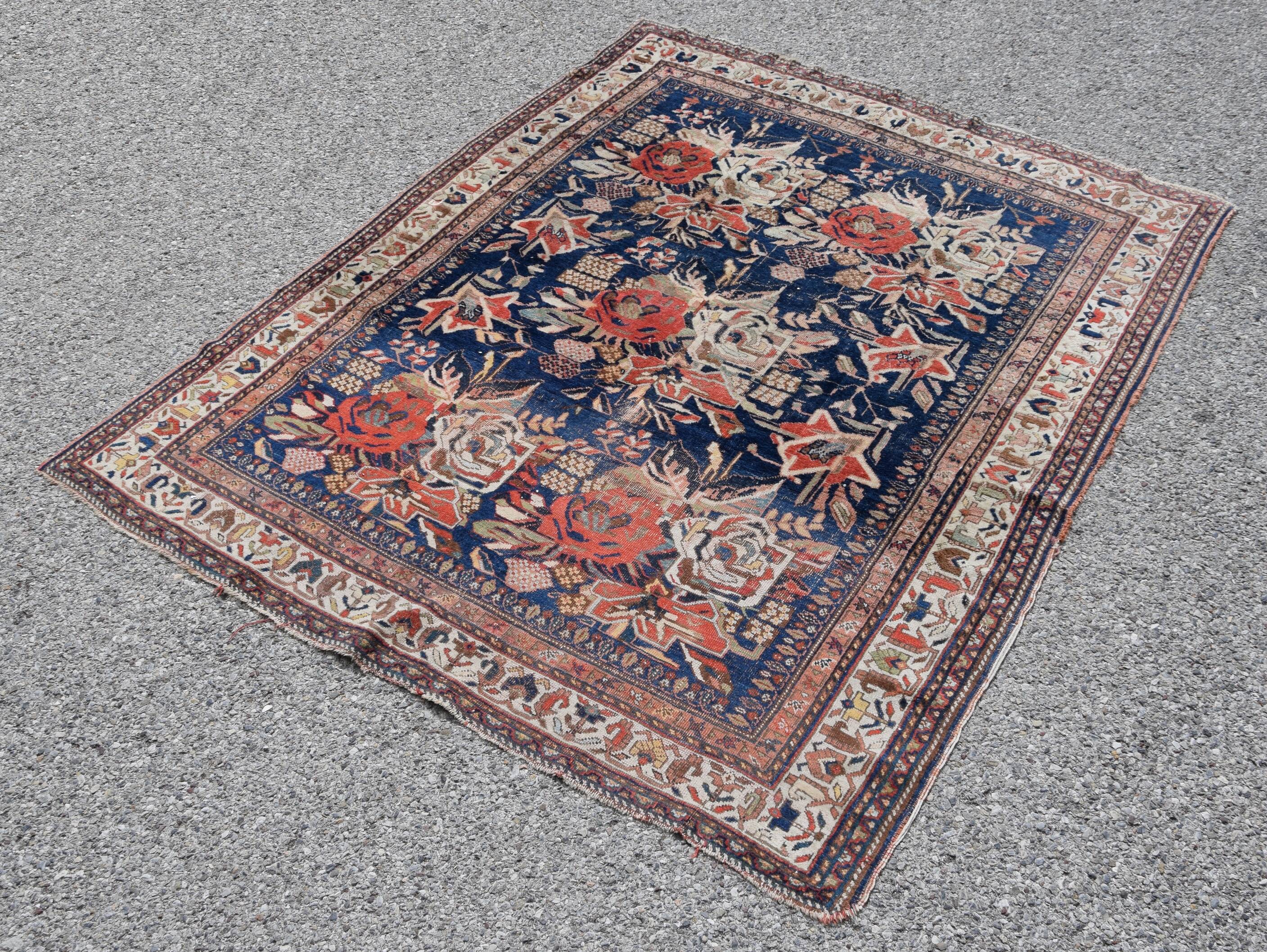 Antique Iranian Afshar Golfang Rug: 2.00 X 1.64 Meters