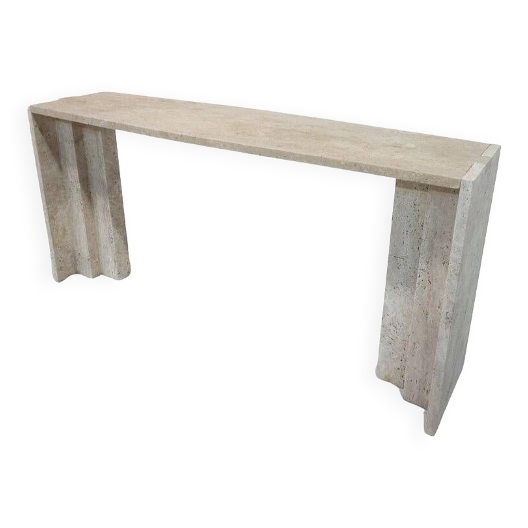 Console contemporaine en travertin, Italie