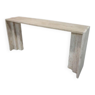 Contemporary Travertine Console, Italy