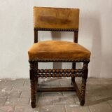 Chaise à dos espagnol d'époque Renaissance XVIe siècle