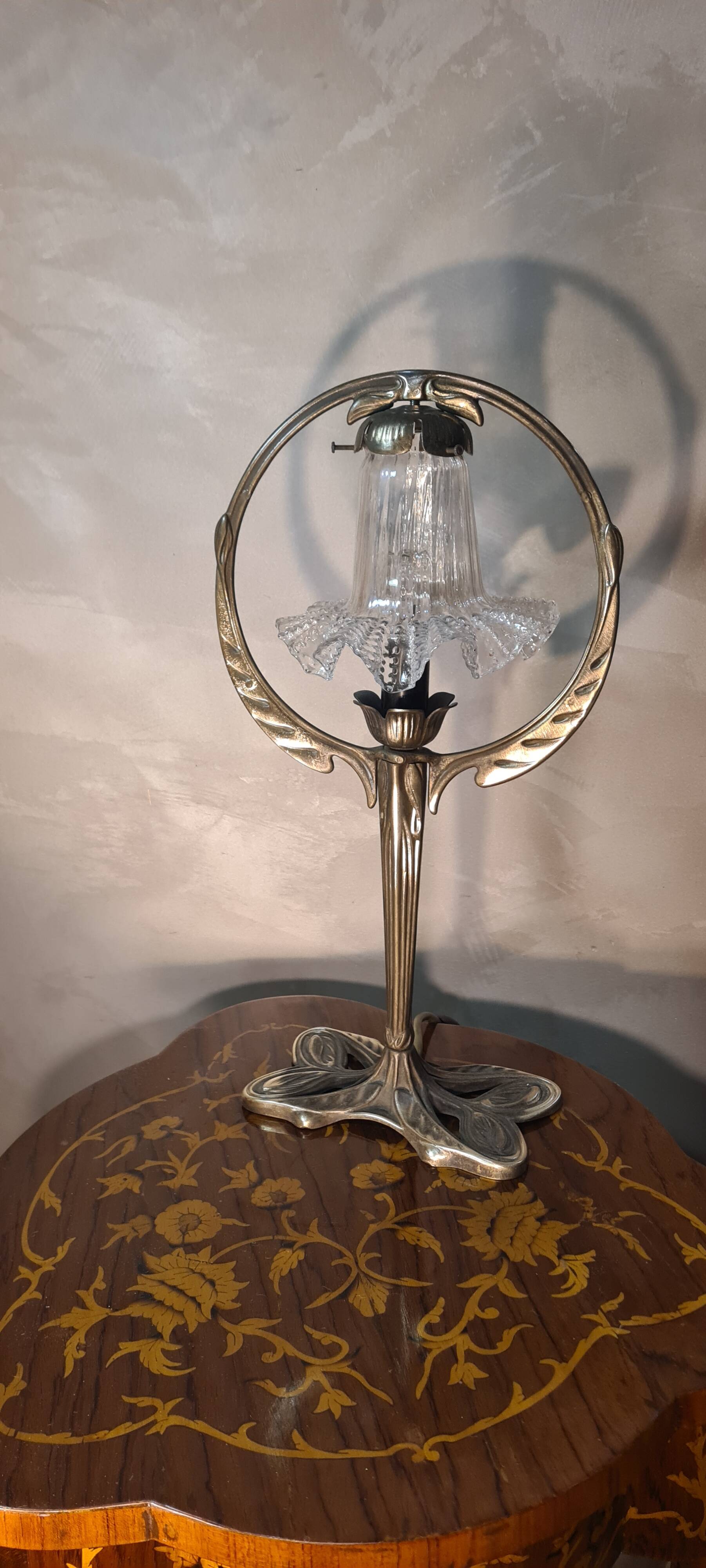 Old bronze lamp