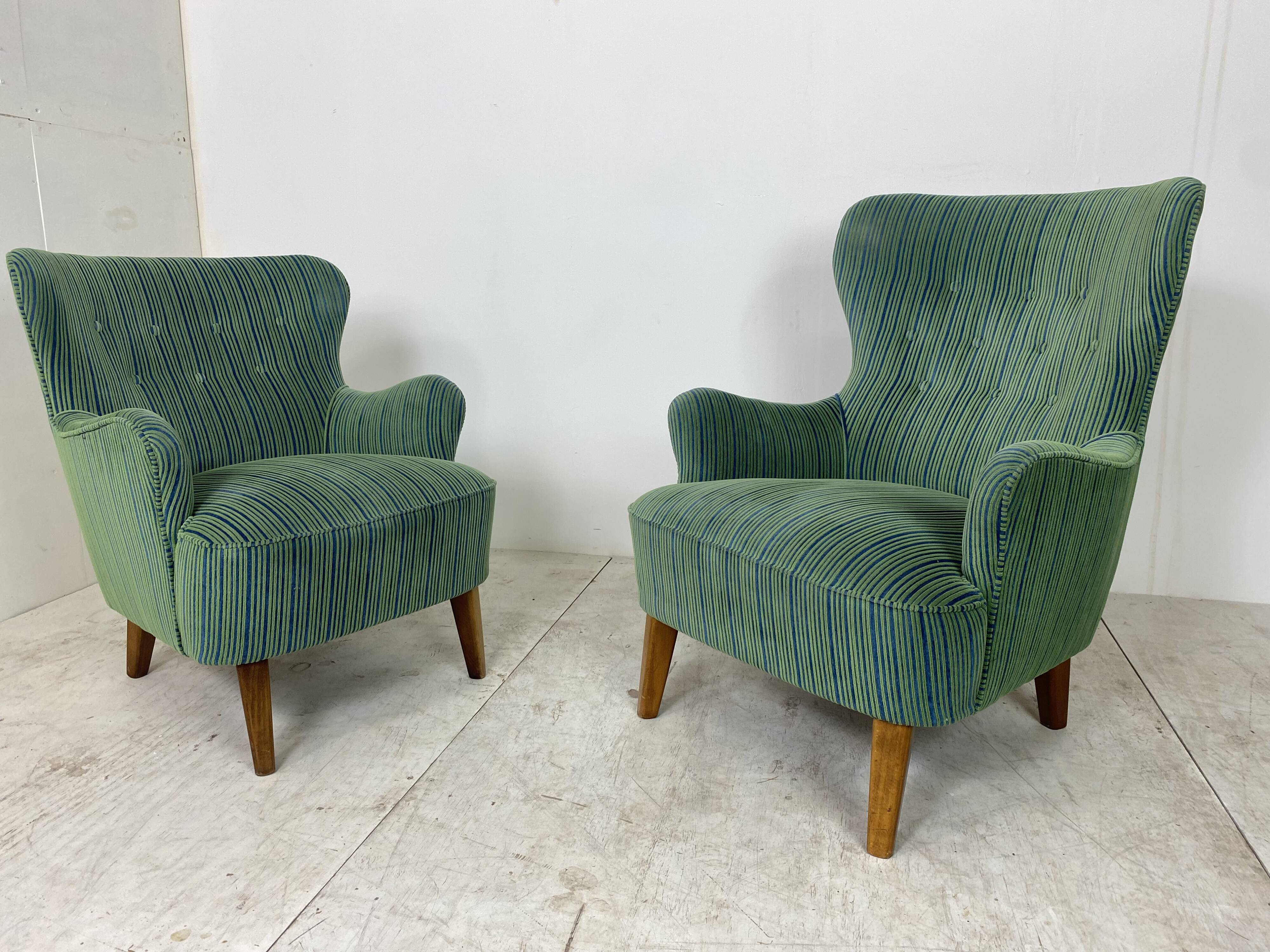 Vintage Lounge Chairs by Theo Ruth for Artifort, 1950s, Set of 2