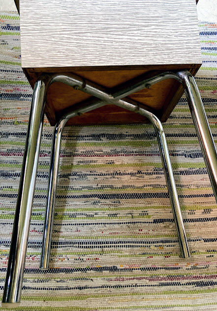 Vintage white formica chest
