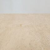 Set of 2 Italian Travertine Coffee or Side Tables, 1980s