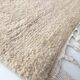 Moroccan Berber carpet Beni Ouarain unbleached with colorful patterns 140x96cm