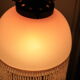 Lampe bronze verre perles