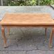 Large Louis XV dining table stripped in solid cherry wood 1970 270cm