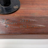 Banc italien en teck et métal, 1970