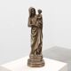 19th Century Belgian Madonna and Child Statue on Octagonal Base, Belgium