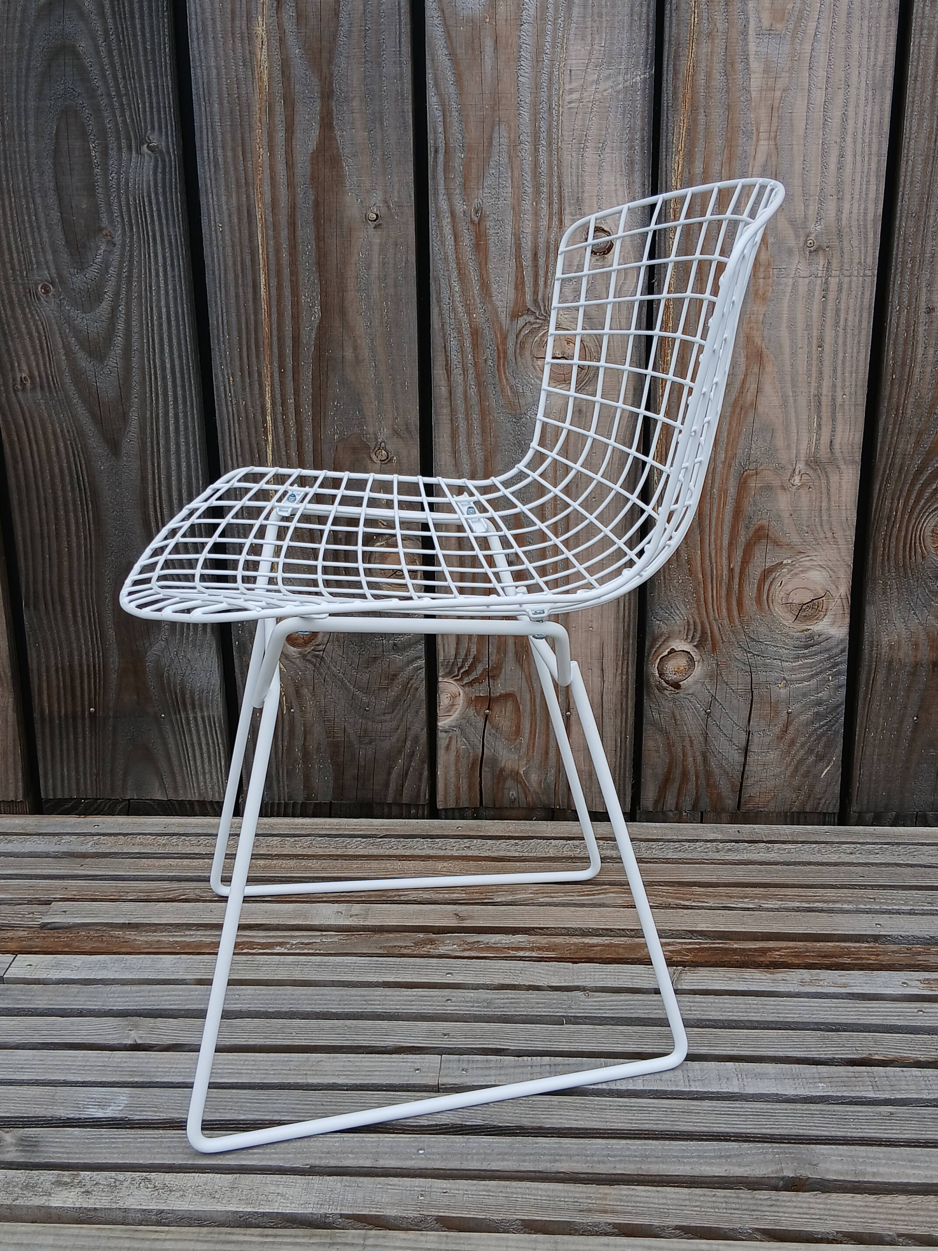 Harry Bertoia Wire Chair, restored vintage Knoll edition