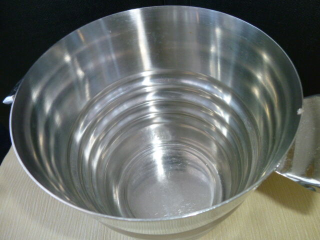 Stainless Steel Champagne Bucket 18/10th Art Deco Style