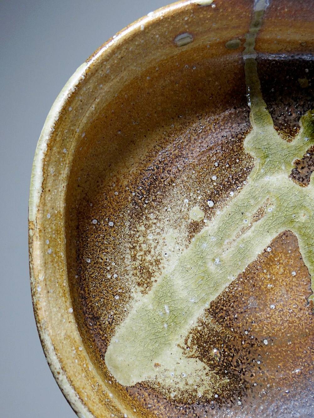 Vintage/Antique Brutalist Japanese Iga Art Ceramic Bowl