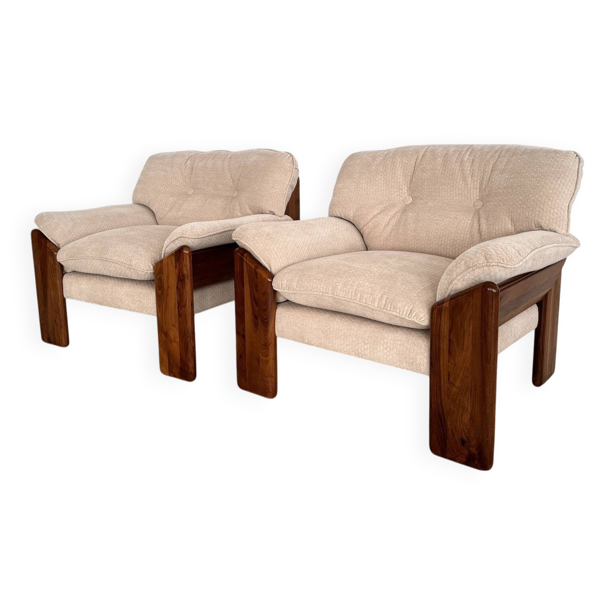 Fauteuils italiens « Sapporo » de Mario Marenco pour Mobil Girgi
