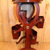 Table d'Appoint En Acajou , Anglaise , Porte Revue