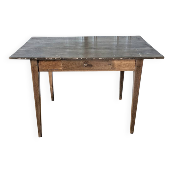 Table de ferme 1 tiroir