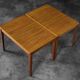 Vintage Mid-Century Scandinavian Modern Brown Teak Side Tables