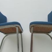 Set of 9 original Tubax chairs attributed to Willy Van Der Meeren, Belgium, 1950s