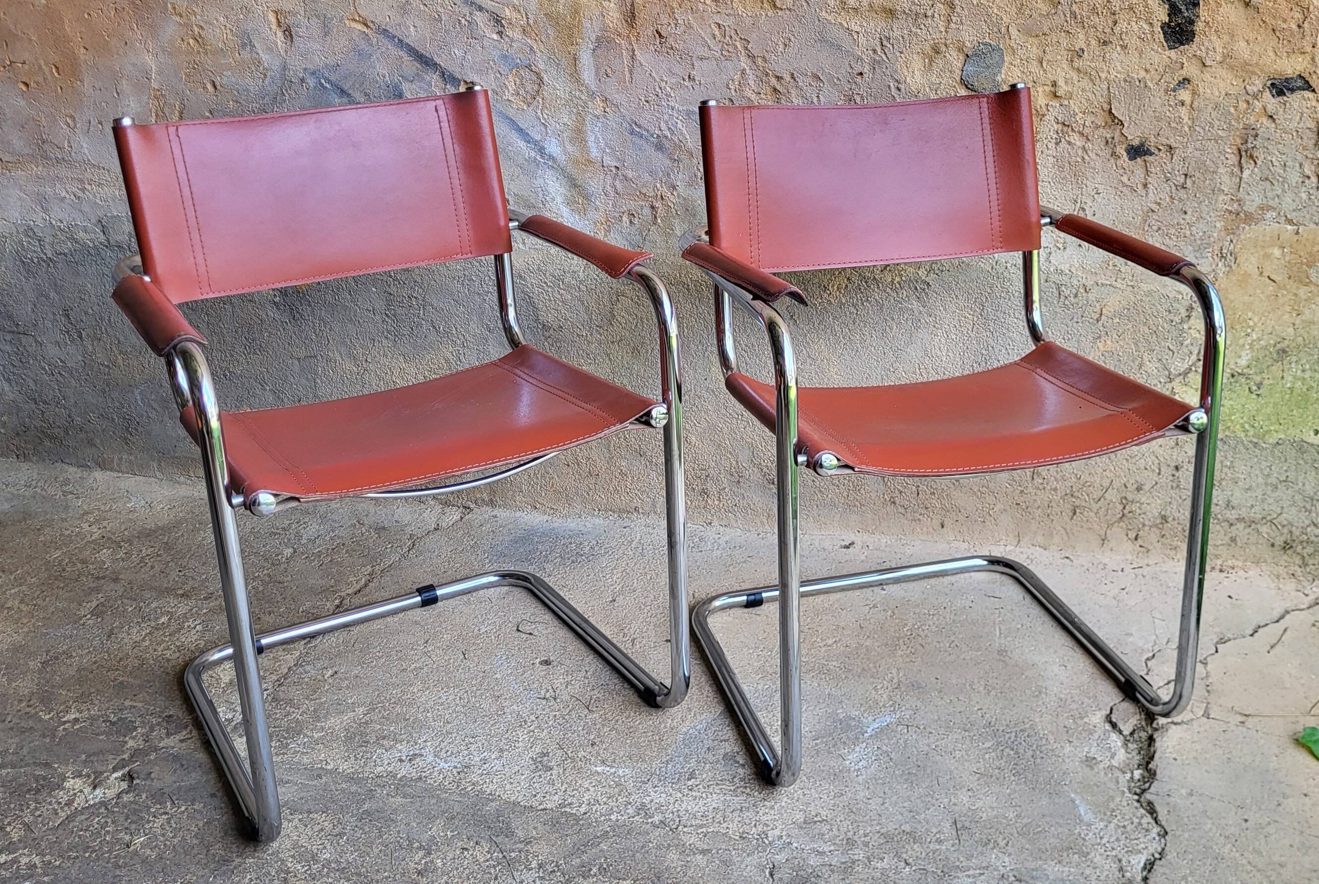 Leather Cantilever Chair