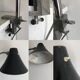 Vintage 1950s architect's workshop lamp with clamp - 75 cm